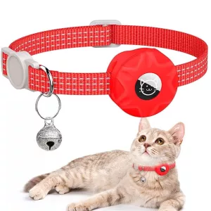 Reflexní obojek pro kočky s pouzdrem AirTag 2. a 1. generace (Červený) TopTechnology Reflexní obojek pro kočky s pouzdrem AirTag 2. a 1. generace (Červený) TopTechnology