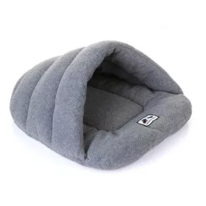 Teplý pelíšek pro psy a kočky - Slipper Shape Polar Fleece (Šedý, L) TopTechnology