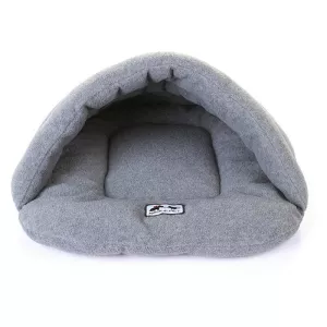 Teplý pelíšek pro psy a kočky - Slipper Shape Polar Fleece (Šedý, L) TopTechnology