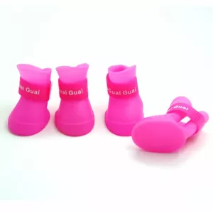 Růžové gumové boty pro psy Lovely Pet - velikost M 5.0 x 4.0 cm TopTechnology Růžové gumové boty pro psy Lovely Pet - velikost M 5.0 x 4.0 cm TopTechnology