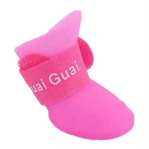 Růžové gumové boty pro psy Lovely Pet - velikost M 5.0 x 4.0 cm TopTechnology Růžové gumové boty pro psy Lovely Pet - velikost M 5.0 x 4.0 cm TopTechnology