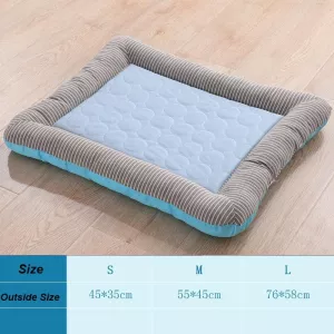 Letní polštář pro domácí mazlíčky v modré barvě - velikost L TopTechnology