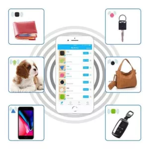 Mini Bluetooth sledovací zařízení pro domácí mazlíčky a děti (Černé) TopTechnology Mini Bluetooth sledovací zařízení pro domácí mazlíčky a děti (Černé) TopTechnology