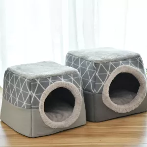 Uzavřený kočičí pelíšek Cat Nest Capsule L (černý) - pro všechny roční období TopTechnology