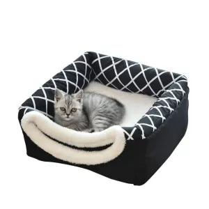 Uzavřený kočičí pelíšek Cat Nest Capsule L (černý) - pro všechny roční období TopTechnology