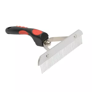 Hřeben pro psy Big Dog z nerezové oceli s gumovou rukojetí 17,0x16,0cm TopTechnology Hřeben pro psy Big Dog z nerezové oceli s gumovou rukojetí 17,0x16,0cm TopTechnology