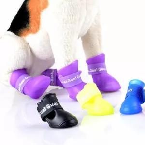 Pohodlné gumové boty pro psy v purpurové, velikost S TopTechnology Pohodlné gumové boty pro psy v purpurové, velikost S TopTechnology