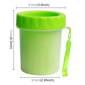 Antiseptické silikonové mycí hrníček pro psy - velikost S (zelený) TopTechnology