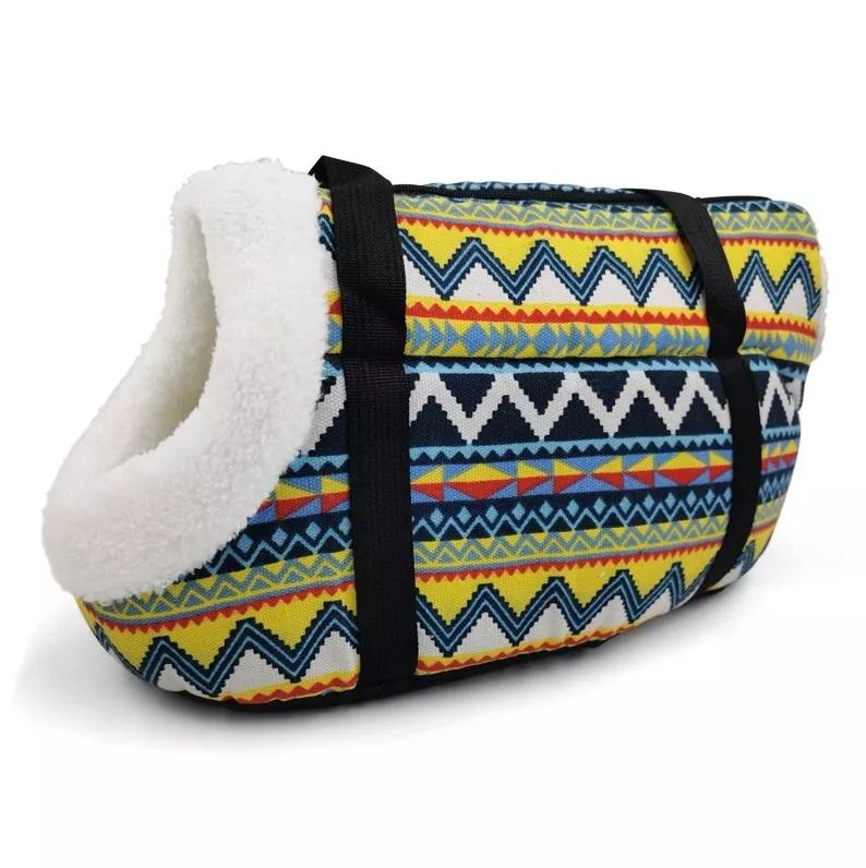 Retro taška na domácí mazlíčky - pohodlný a prodyšný batoh pro kočky a psy, velikost L 55x26x27cm (Retro Velveted) TopTechnology