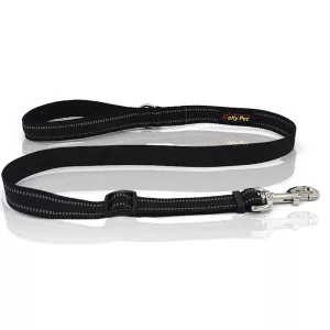 Vodítko pro psy z nylonu - reflexní, prodyšné, ruční, velikost S (černá) TopTechnology Vodítko pro psy z nylonu - reflexní, prodyšné, ruční, velikost S (černá) TopTechnology