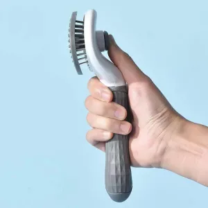 Automatická čisticí kartáč na srst pro psy a kočky s nerezovou jehlou (růžová jemná jehla) TopTechnology Automatická čisticí kartáč na srst pro psy a kočky s nerezovou jehlou (růžová jemná jehla) TopTechnology