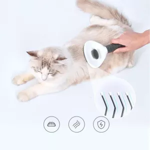 Automatická čisticí kartáč na srst pro psy a kočky s nerezovou jehlou (růžová jemná jehla) TopTechnology Automatická čisticí kartáč na srst pro psy a kočky s nerezovou jehlou (růžová jemná jehla) TopTechnology