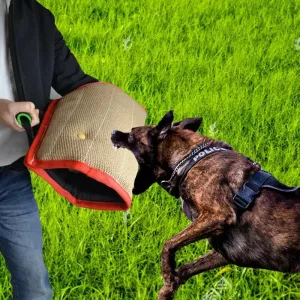 Chránič ruky pro výcvik psů Red Twill Jute - otevřený rukáv TopTechnology Chránič ruky pro výcvik psů Red Twill Jute - otevřený rukáv TopTechnology