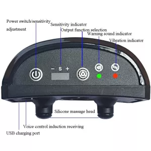 Dobíjecí vodotěsný inteligentní identifikační automatický zámek pro zastavení štěkání (zelený) TopTechnology