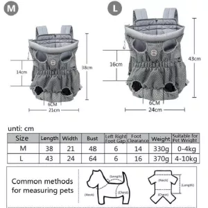 Doglemi Batoh pro psy a kočky, velikost M (Zeleno-černý) TopTechnology