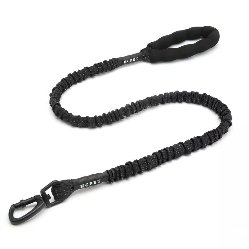 HCPET Vodítko pro psy - Elastické výbušně odolné, 120 cm, Černé TopTechnology