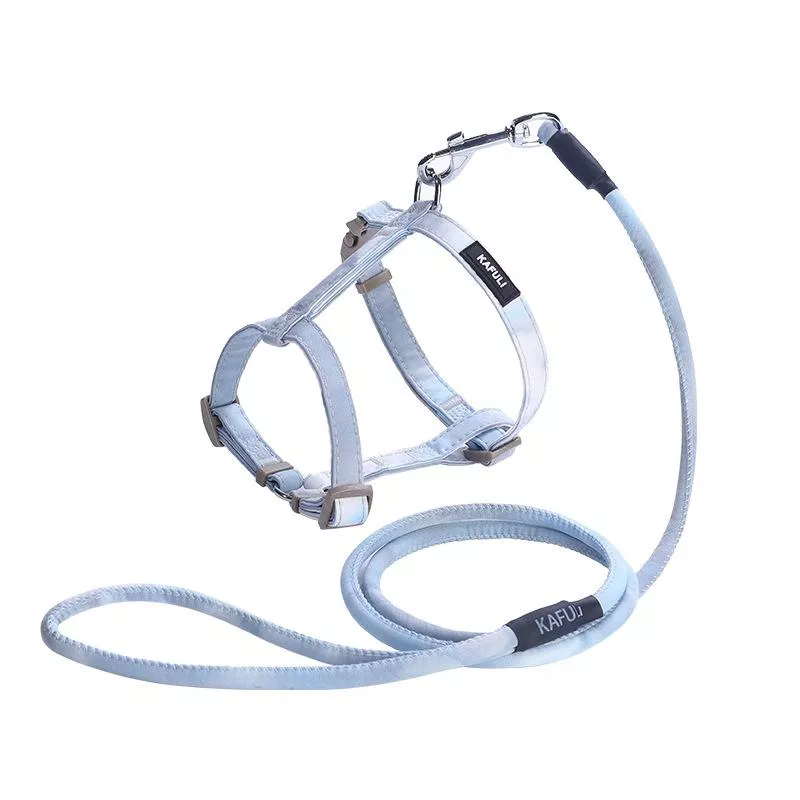 KAFULI Pet Nastavitelný I-Shape Hrudní Popruh a Vodítko Velikost M (Gradient Blue) TopTechnology