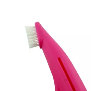 Pet Finger Toothbrush pro kočky a psy - měkký kartáč (Růžová červená) TopTechnology