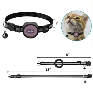 Reflexní obojek pro domácí mazlíčky s zvonkem pro AirTag 2. gen / 1. gen (černý) TopTechnology Reflexní obojek pro domácí mazlíčky s zvonkem pro AirTag 2. gen / 1. gen (černý) TopTechnology
