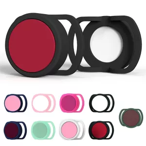2 ks silikonový ochranný obal proti ztrátě pro AirTag 2. a 1. generace (24mm, Černá+Bílá) TopTechnology