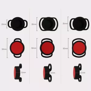 2 ks silikonový ochranný obal proti ztrátě pro AirTag 2. a 1. generace (24mm, Černá+Bílá) TopTechnology