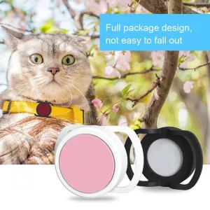 2 ks silikonový ochranný obal proti ztrátě pro AirTag 2. a 1. generace (24mm, Černá+Bílá) TopTechnology