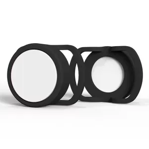 2 ks silikonový ochranný obal proti ztrátě pro AirTag 2. a 1. generace (24mm, Černá+Bílá) TopTechnology