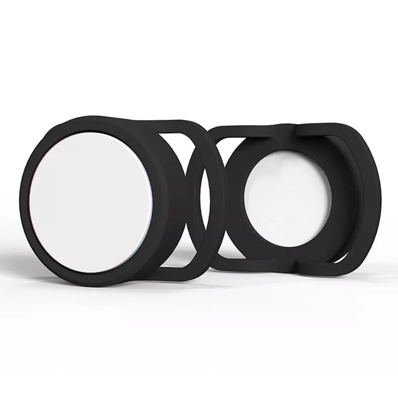 2 ks silikonový ochranný obal proti ztrátě pro AirTag 2. a 1. generace (24mm, Černá+Bílá) TopTechnology
