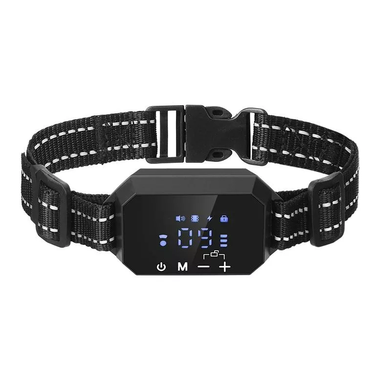 Elektronický obojek pro psy se smart GPS bezdrátovým plotem (černý) TopTechnology