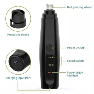Elektrický zastřihovač nehtů pro psy - USB dobíjecí, bezbolestný TopTechnology Elektrický zastřihovač nehtů pro psy - USB dobíjecí, bezbolestný TopTechnology