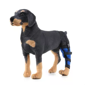 Ochranný obvaz pro domácí zvířata HJ19 - rehabilitace zadní nohy, velikost M (modrá levá zadní noha) TopTechnology