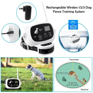 KD-661 500m Bezdrátový elektrický obojek pro psy - EU konektor TopTechnology
