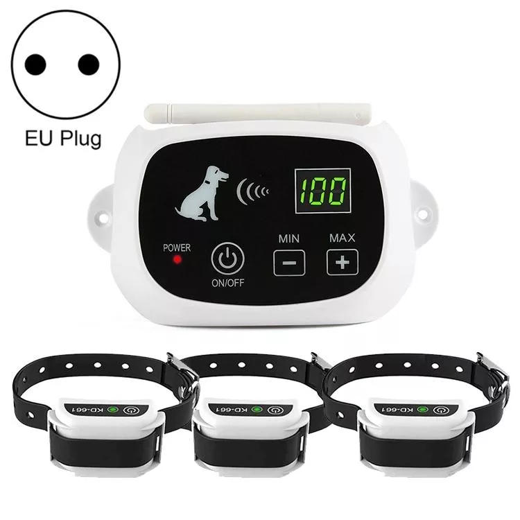 KD-661 500m Bezdrátový elektrický obojek pro psy - EU konektor TopTechnology