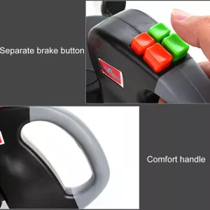 Dvouhlavé kreativní automatické prodlužovací vodítko pro domácí mazlíčky (šedé) TopTechnology
