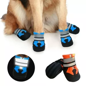 Odolné a voděodolné psí boty s protiskluzovým povrchem (XXL, oranžové) TopTechnology