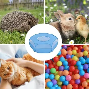 Skládací malý ohrada pro domácí zvířata - modrá TopTechnology Skládací malý ohrada pro domácí zvířata - modrá TopTechnology