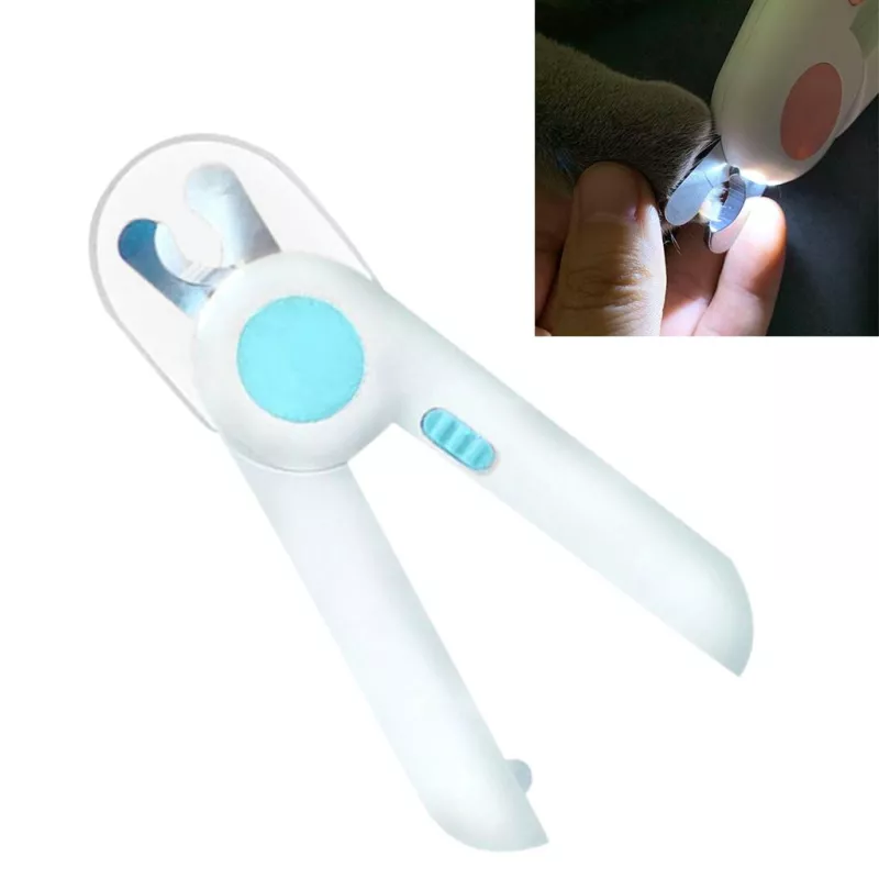 Zastřihovače nehtů pro domácí zvířata s LED osvětlením (modré) TopTechnology