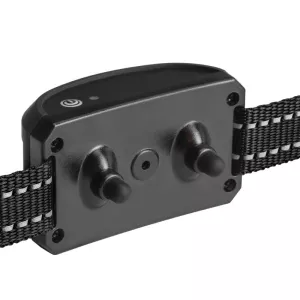 2-v-1 Elektronický plot pro psy a dálkový tréninkový obojek - nastavitelná vibrace a šok pro 2 psy (černý) TopTechnology