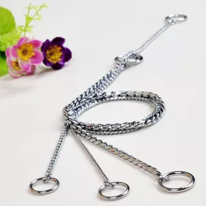 Obojek pro psy 70cm - P chain, výcvikový a posilující design TopTechnology Obojek pro psy 70cm - P chain, výcvikový a posilující design TopTechnology