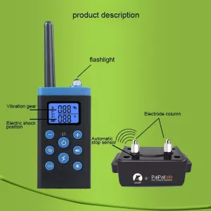 PaiPaitek Automatický Obojek pro Školení Psů s Ovládáním a Elektrickým Šokem TopTechnology