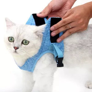 Hrudní postroj a vodítko pro kočky, velikost M (růžová) TopTechnology