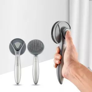 Hřeben pro domácí mazlíčky s automatickým čištěním - Kočka a pes (barva Sakura) TopTechnology Hřeben pro domácí mazlíčky s automatickým čištěním - Kočka a pes (barva Sakura) TopTechnology