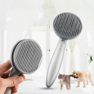 Hřeben pro domácí mazlíčky s automatickým čištěním - Kočka a pes (barva Sakura) TopTechnology Hřeben pro domácí mazlíčky s automatickým čištěním - Kočka a pes (barva Sakura) TopTechnology
