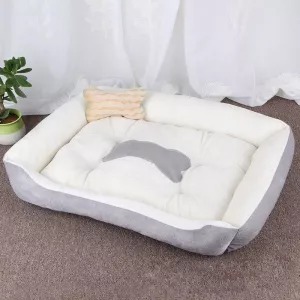 Velký měkký hřejivý pelíšek pro psi a kočky s kostkovaným vzorem, XL, 90×70×15cm (Šedá Bílá) TopTechnology Velký měkký hřejivý pelíšek pro psi a kočky s kostkovaným vzorem, XL, 90×70×15cm (Šedá Bílá) TopTechnology