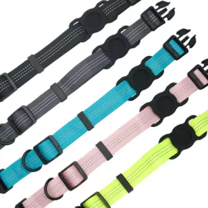 PUGGA GG1002 Ochranný obojek pro psy z polyesteru pro AirTag 2nd Gen / AirTag 1st Gen, vel. L (Fluorescent Green) TopTechnology PUGGA GG1002 Ochranný obojek pro psy z polyesteru pro AirTag 2nd Gen / AirTag 1st Gen, vel. L (Fluorescent Green) TopTechnology