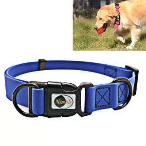 Vodotěsný nastavitelný obojek pro psy z PVC, velikost L, pro divoké psy, obvod 39-63 cm (modrý) TopTechnology Vodotěsný nastavitelný obojek pro psy z PVC, velikost L, pro divoké psy, obvod 39-63 cm (modrý) TopTechnology