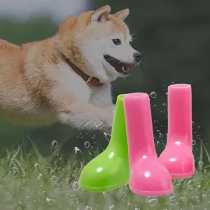 4 KS/Sada Voděodolné Psí Boty do Deště Velikost L (Modré) TopTechnology 4 KS/Sada Voděodolné Psí Boty do Deště Velikost L (Modré) TopTechnology