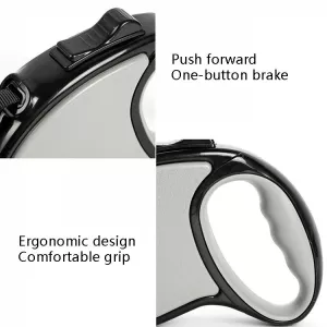 Automatické retractable vodítko pro psy 3m (šedé) TopTechnology Automatické retractable vodítko pro psy 3m (šedé) TopTechnology
