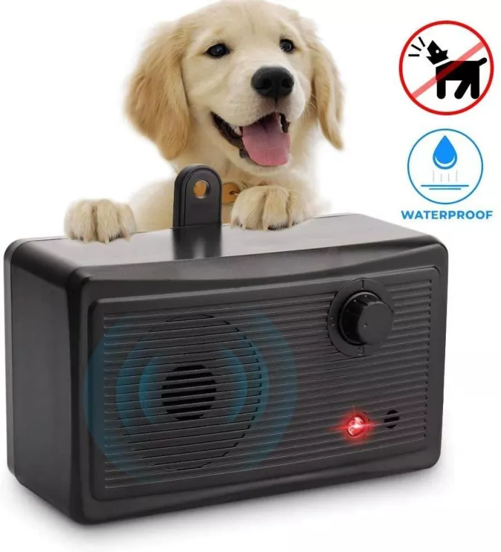 K9 Outdoor Ultrasonic Bark Stopper - Ultrazvukové zařízení pro výcvik psů (černé) TopTechnology
