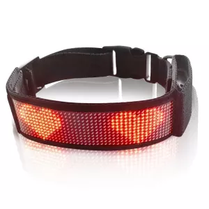 LED Pet Obojek s LED Displejem - Dobíjecí, Vysoká Viditelnost, DIY, Červený TopTechnology LED Pet Obojek s LED Displejem - Dobíjecí, Vysoká Viditelnost, DIY, Červený TopTechnology